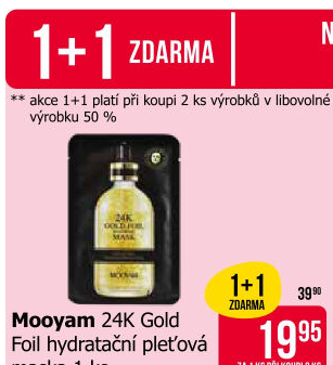 Pleťová maska Mooyam