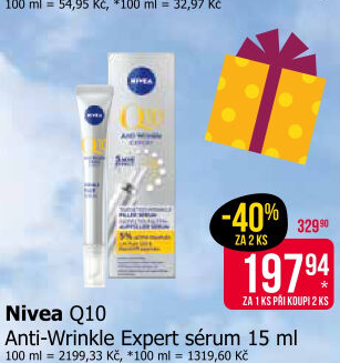 Sérum vyplňující Q10 proti vráskám Anti-Wrinkle Expert Nivea