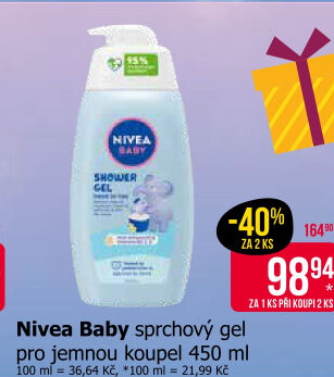 Sprchový gel dětský Baby Nivea