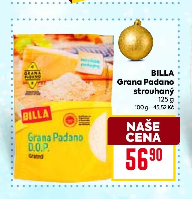 BILLA Grana Padano 125 g