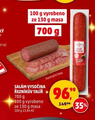 Salám Vysočina Řezníkův talíř