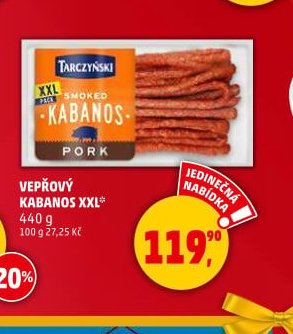 Vepřový Kabanos XXL