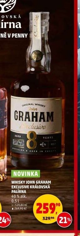 WHISKY JOHN GRAHAM EXCLUSIVE KRÁLOVSKÁ PALÍRNA
