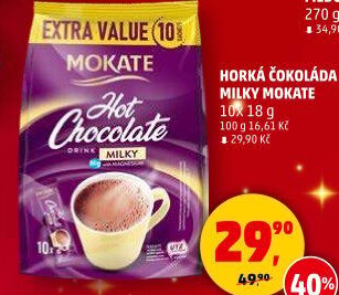 Nápoj instantní horká čokoláda Mokate