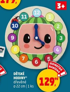 Výukové dřevěné hodiny