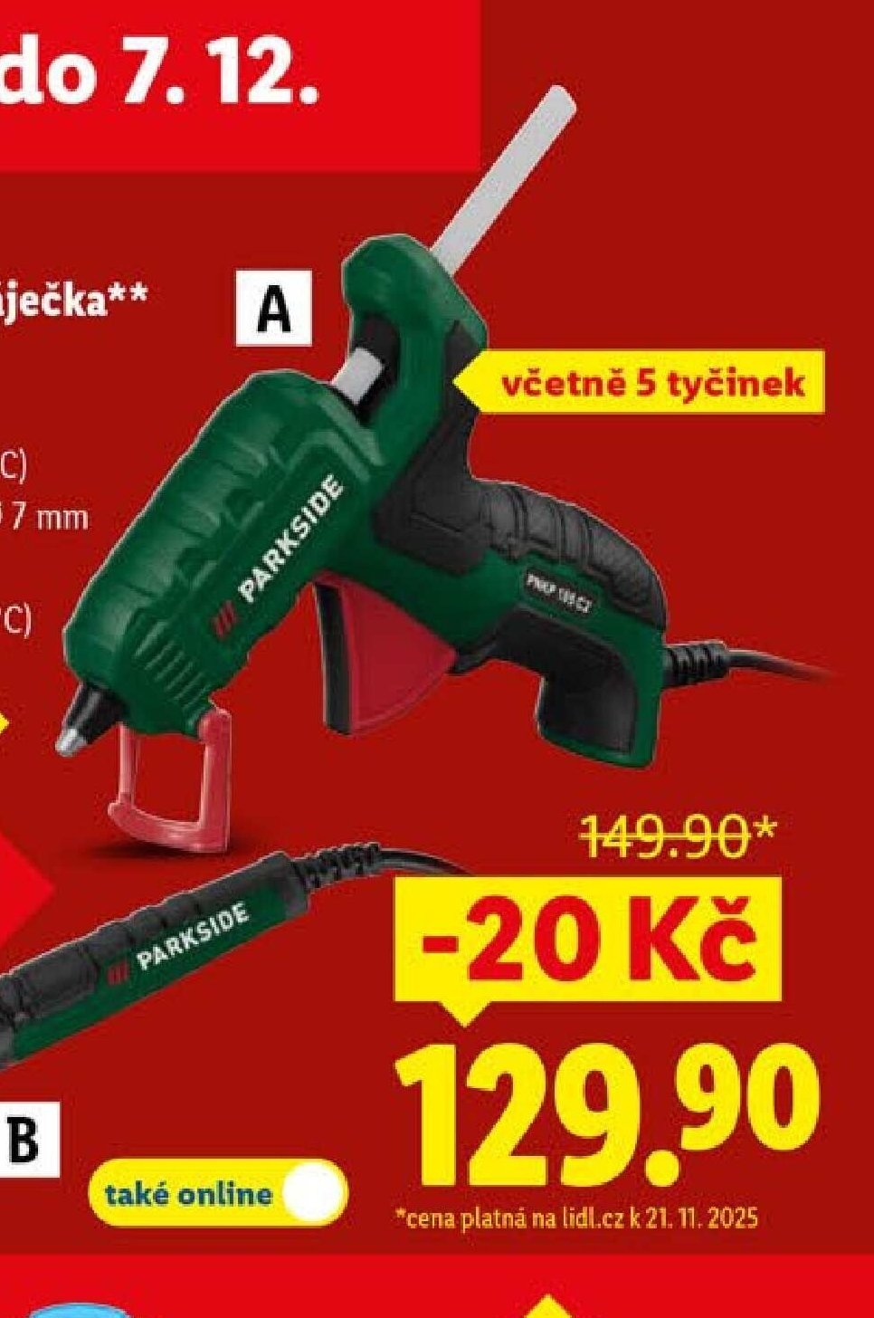 Parkside Tavná lepicí pistole / páječka