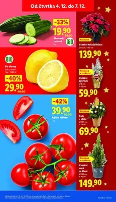 akční leták Lidl 4.12.2025-7.12.2025