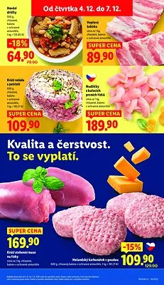 akční leták Lidl 4.12.2025-7.12.2025