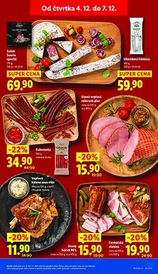 akční leták Lidl 4.12.2025-7.12.2025