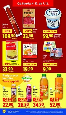 akční leták Lidl 4.12.2025-7.12.2025
