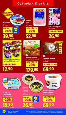 akční leták Lidl 4.12.2025-7.12.2025