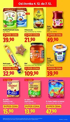 akční leták Lidl 4.12.2025-7.12.2025
