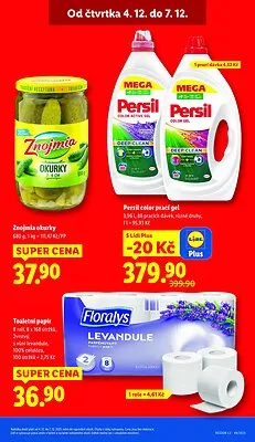 akční leták Lidl 4.12.2025-7.12.2025