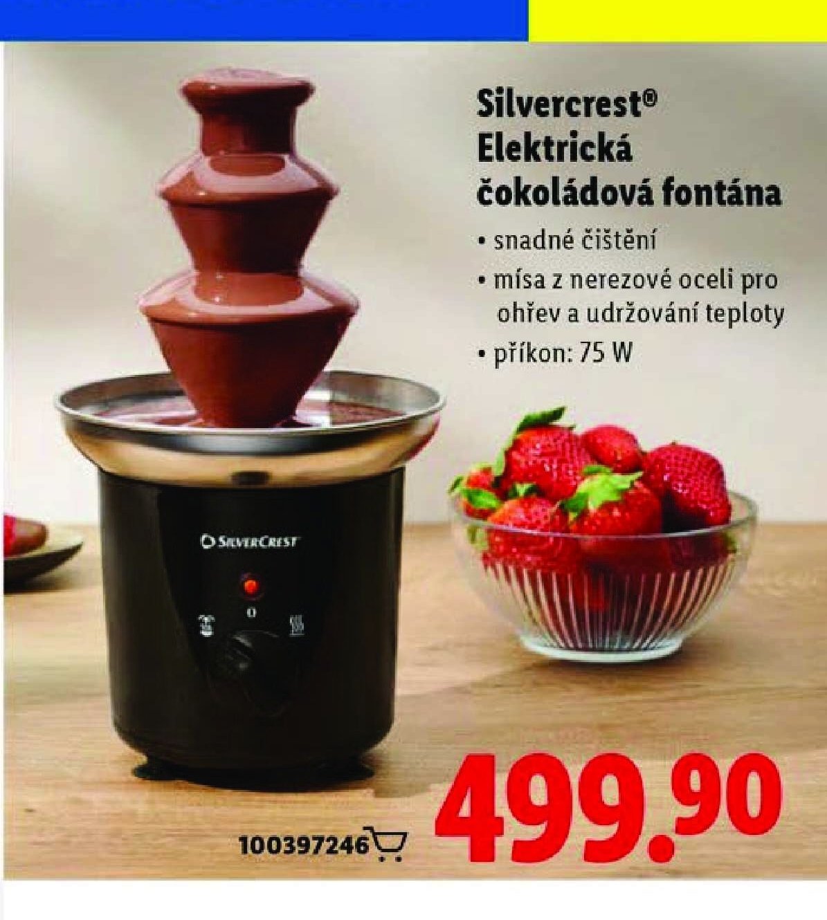 Silvercrest Elektrická čokoládová fontána - Lidl akcniletaky.com