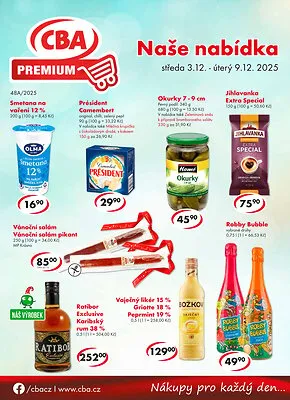 akční leták CBA 3.12.2025-9.12.2025
