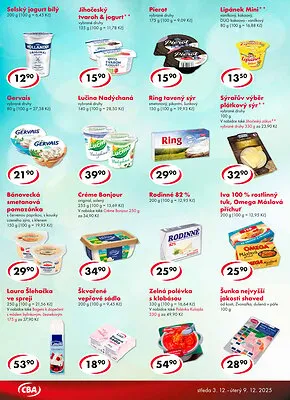 akční leták CBA 3.12.2025-9.12.2025