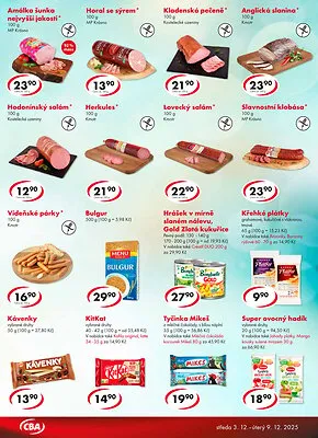 akční leták CBA 3.12.2025-9.12.2025