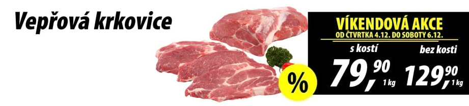 Vepřová krkovice s kostí