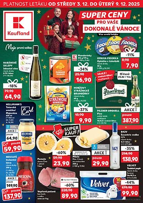 akční leták Kaufland 3.12.2025-9.12.2025