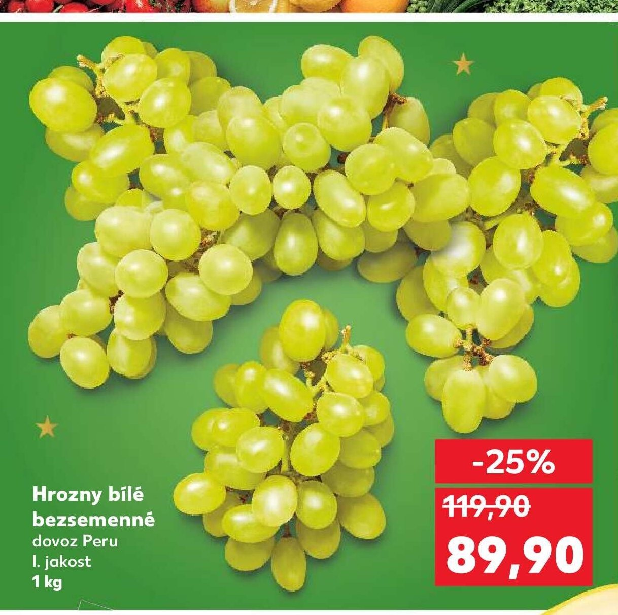 Hrozny bílé bezsemenné