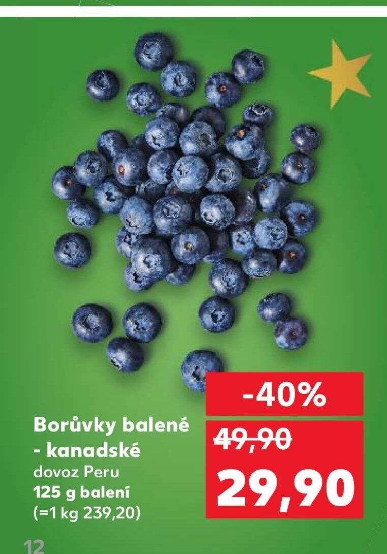 Borůvky balené