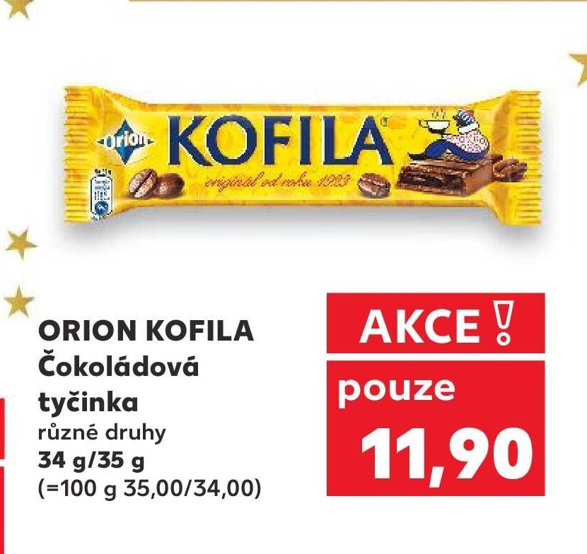 ORION KOFILA Čokoládová tyčinka