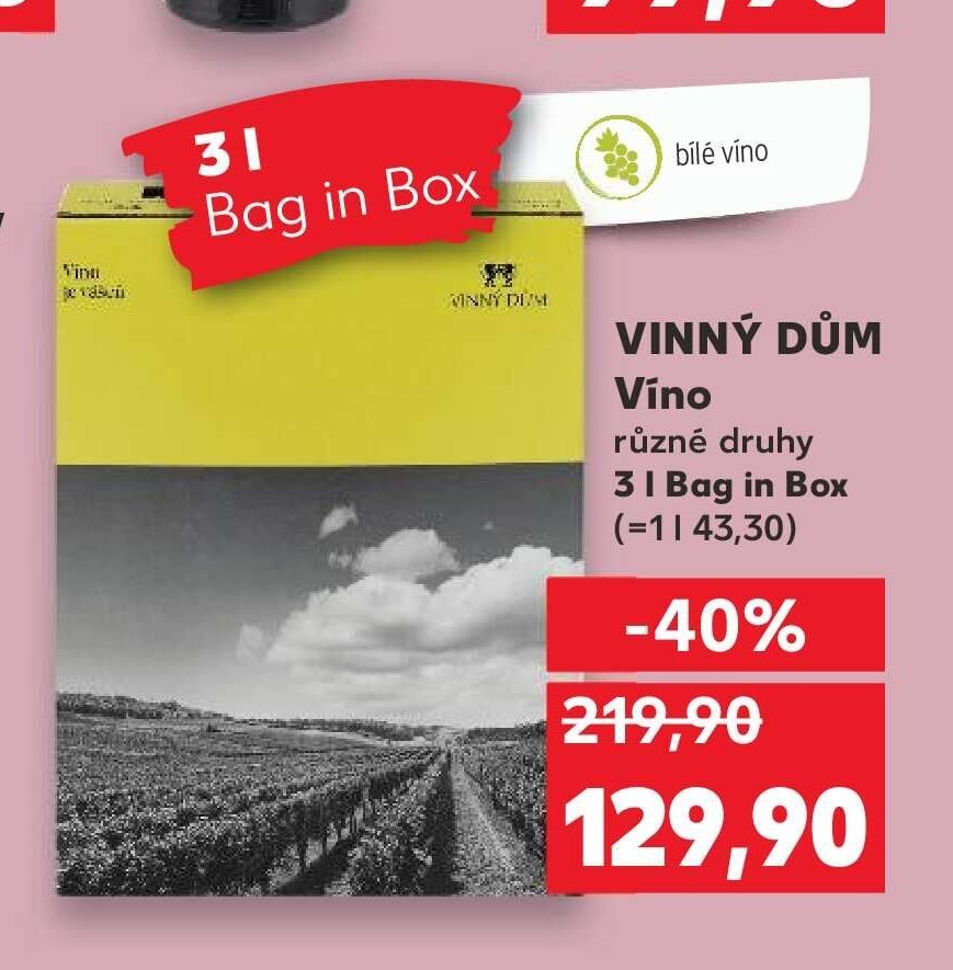 VINNÝ DŮM Víno různé druhy