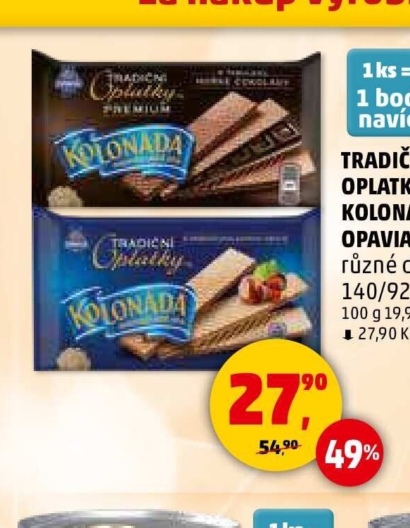 Tradiční oplatky Kolonáda Opavia