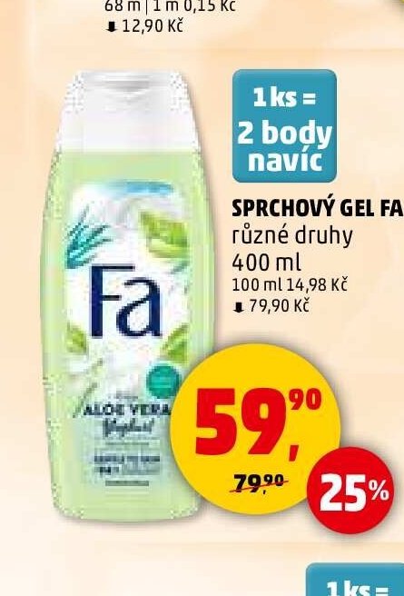 Sprchový gel Fa