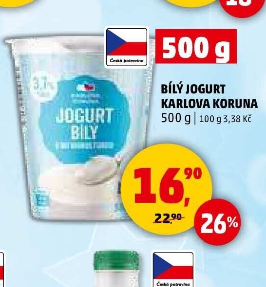 Bílý jogurt Karlova Koruna - Penny Market akcniletaky.com