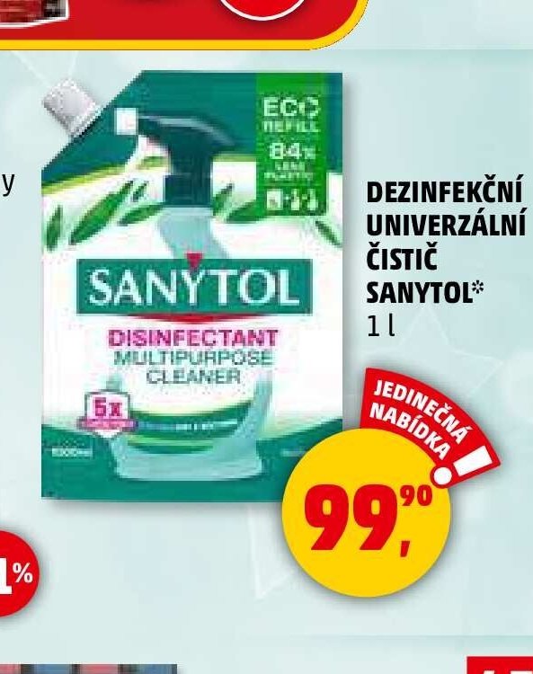 Dezinfekční univerzální čistič Sanytol 1 l
