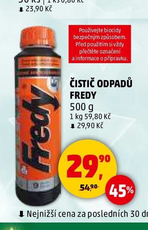 Čistič odpadů Fredy 500 g