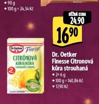 Dr. Oetker Finesse Citronová kůra strouhaná