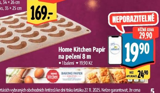 Home Kitchen Papír na pečení 8 m