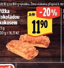 Mřížka s čokoládou a kokosem