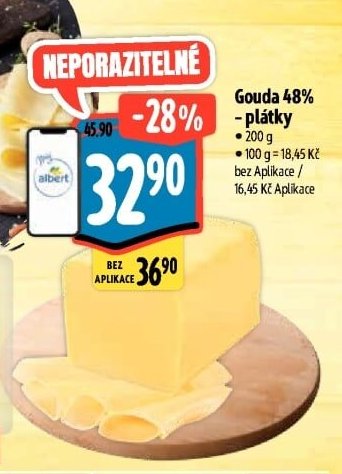 Gouda 48% plátky