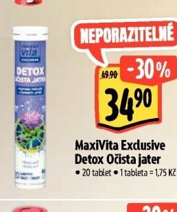 MaxiVita Exclusive Detox Očista jater