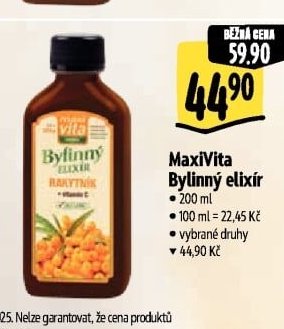MaxiVita Bylinný elixír