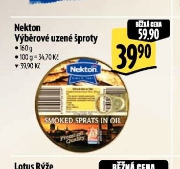 Nekton Výběrové uzené šproty