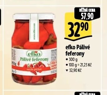 efko Pálivé feferony