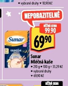 Sunar Mléčná kaše