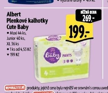 Albert Plenkové kalhotky Cute Baby