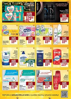 akční leták BILLA 3.12.2025-9.12.2025