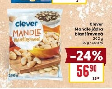 Clever Mandle blanšírované