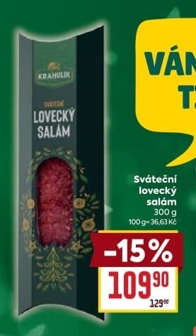 Sváteční lovecký salám