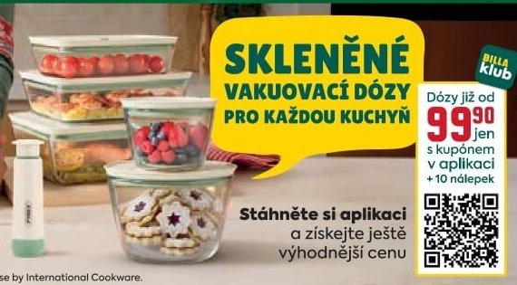 Skleněné vakuovací dózy Pyrex