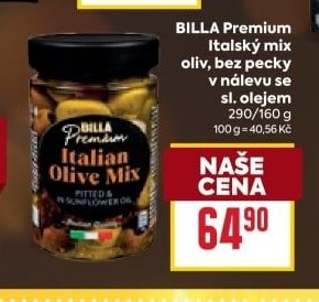 BILLA Premium Italský mix oliv