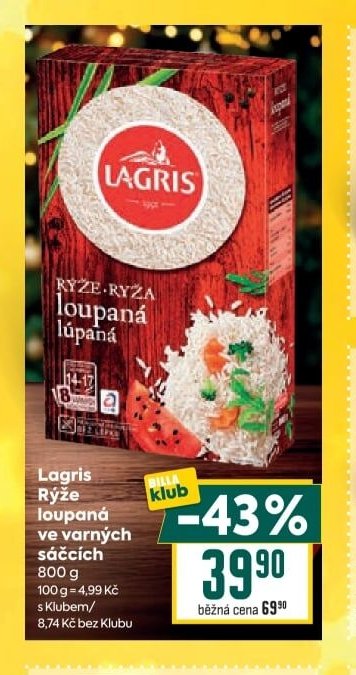 Lagris Rýže loupaná ve varných sáčcích