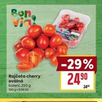 Rajčata cherry oválná