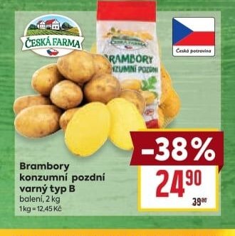 Brambory konzumní pozdní